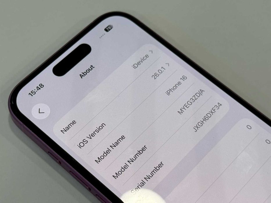 Apple iPhone 16 256GB- 100% BH