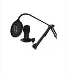 Vand microfon AQIRYS Voyager, cardioid, reducere zgomot, pe negru