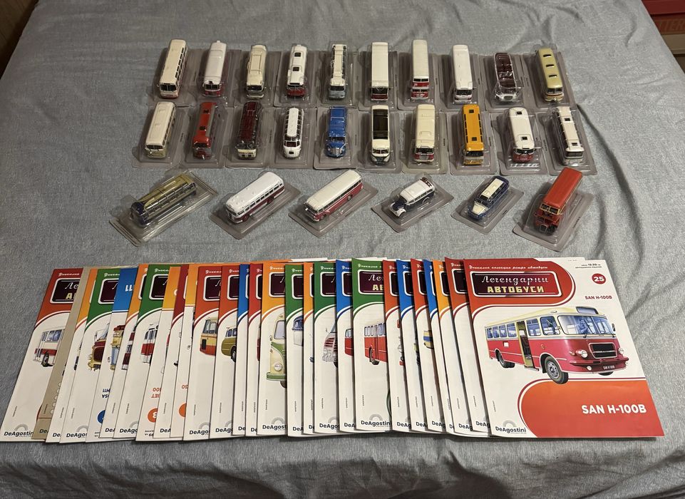 26 броя от колекцията “Легендарни автобуси”