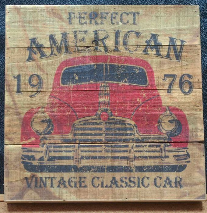 Метални; Емайлирани и Дървени Табели Винтидж Стил