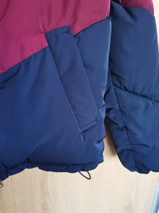 Jacheta/geaca vatuita H&M XS, guler inalt, talie scurta