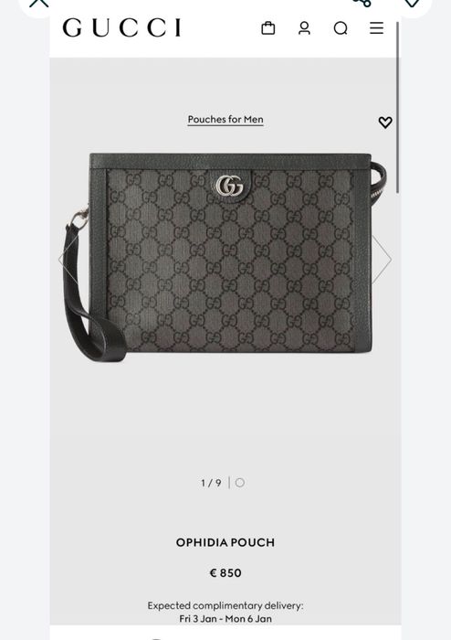 Guc**i ophidia мъжки клъч чанта