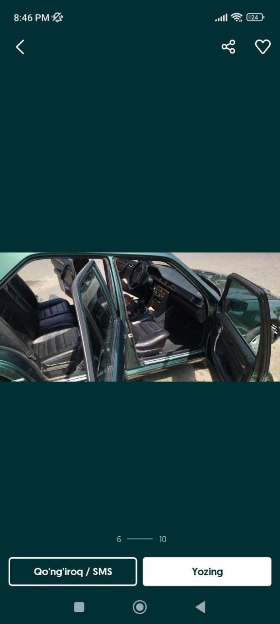 Assalomu aleykum. Mercedes Benz w 124 srochna  sotiladi. Motor 111 ( b