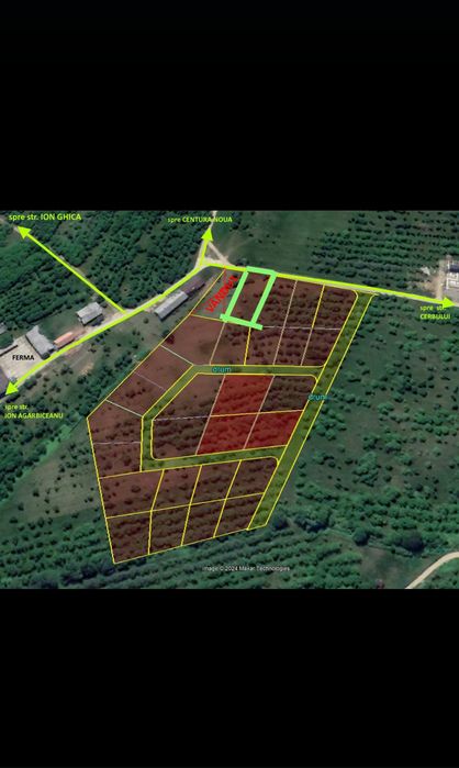 Vand 10 ari, teren intavilan in livada SCPP 4200€/ar