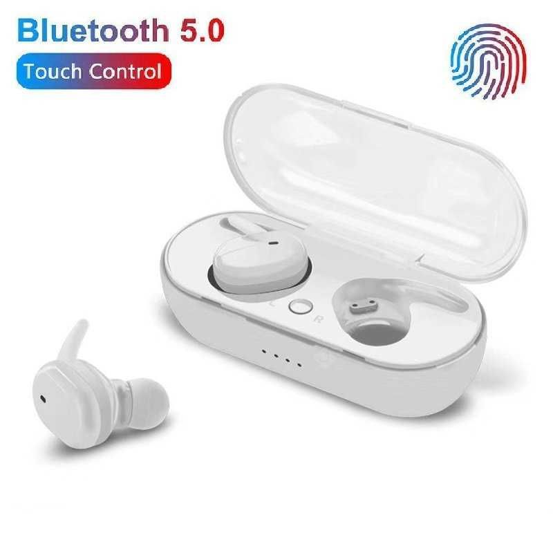 Casti Bluetooth Y30 TWS Noi Albe!