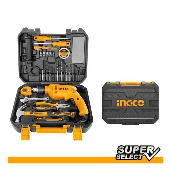 Комплект инструменти 115 части с бормашина 680w ingco