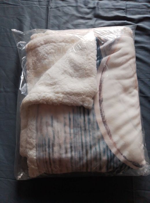 Шерпа одеяло с еко вълна 2