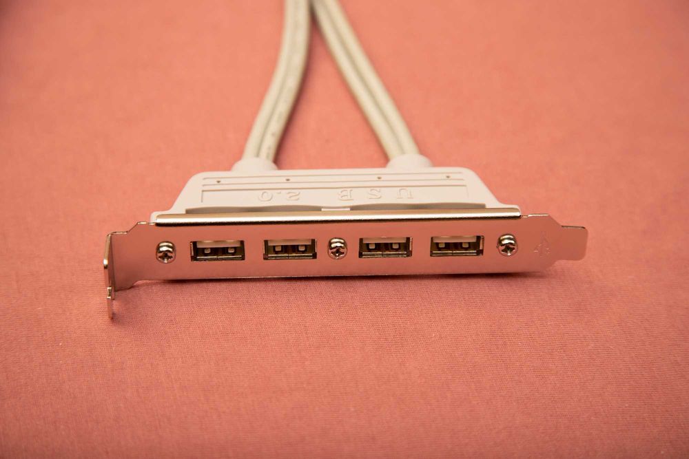 Bracket USB dual 4 port