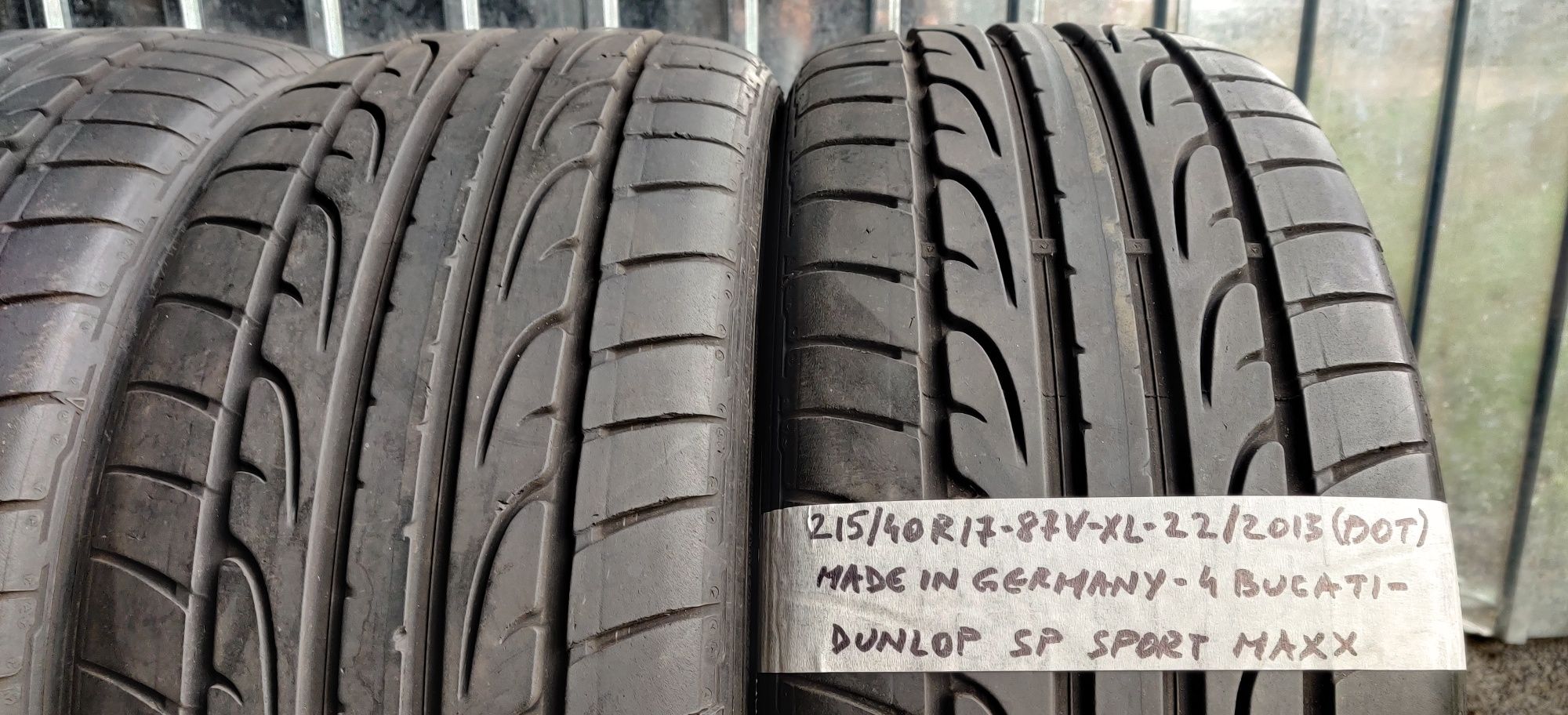 215/40 R17 - Dunlop de vara - 6.6mm! - 4 anvelope