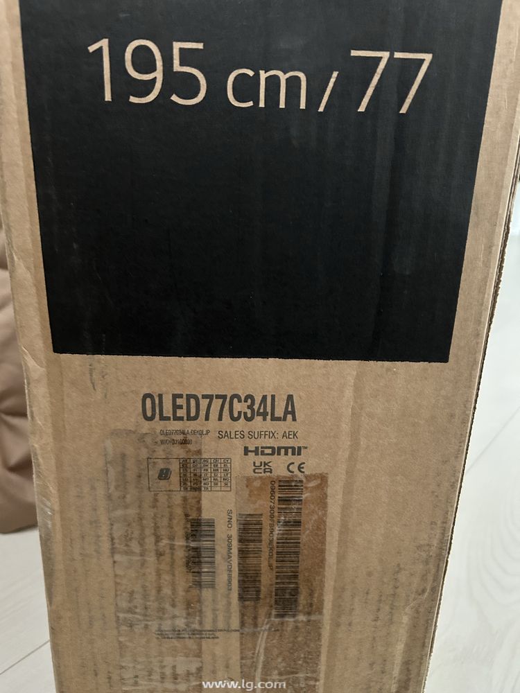 Tv Oled LG 77C3, 195 cm, 4K, 120Hz, Nou