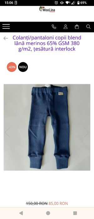 Hanorac GAP, pantaloni lana