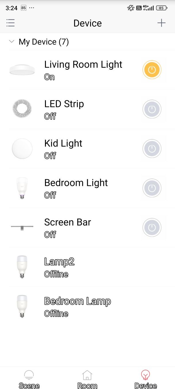 Bec LED smart Xiaomi Yeelight W3 YLDP007, Wi-Fi, 8W, 900 lm