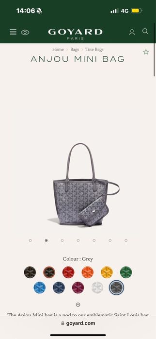 Сумка Goyard Anjou Mini Bag