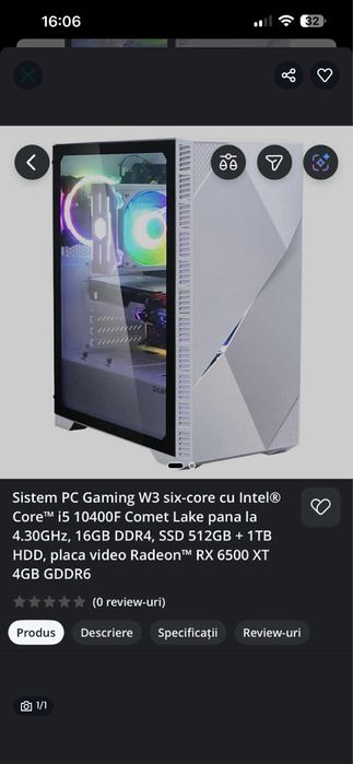 PC entry level de gaming: i5 10400F Comet Lake, SSD 512 + 1 TB