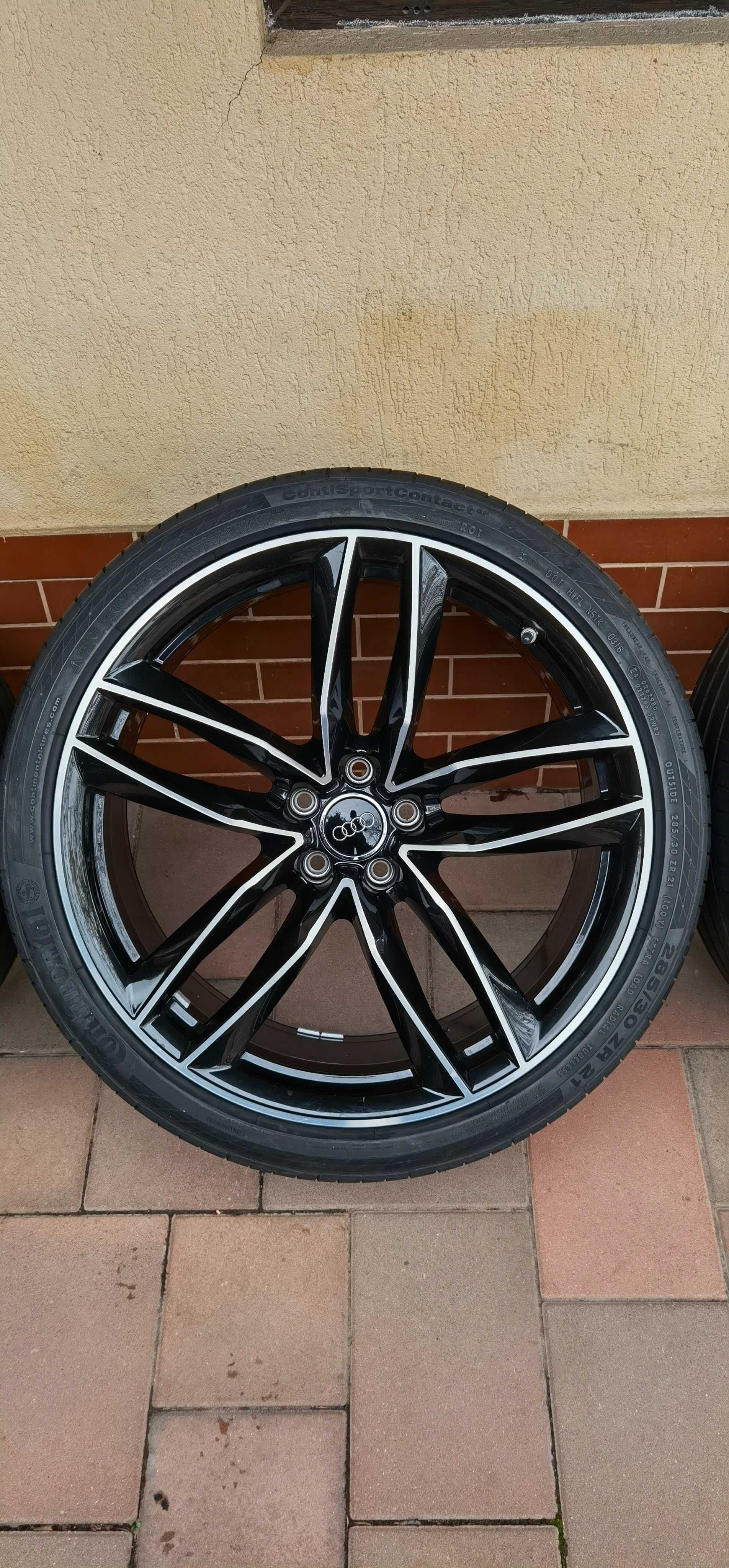 4 roti Audi RS6 4G jante+anvelope ContinentalSportContact 5P 285 30 21