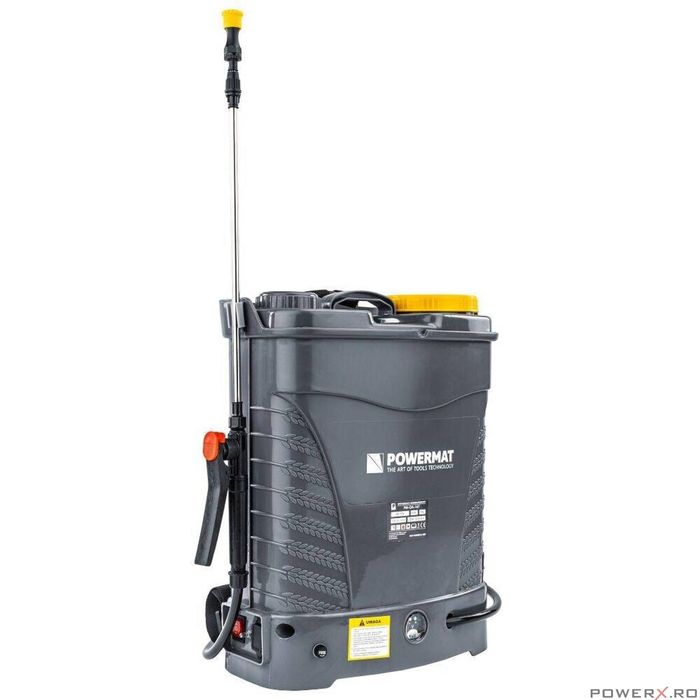 Pulverizator, vermorel cu baterie acumulator, capacitate 16 litri,