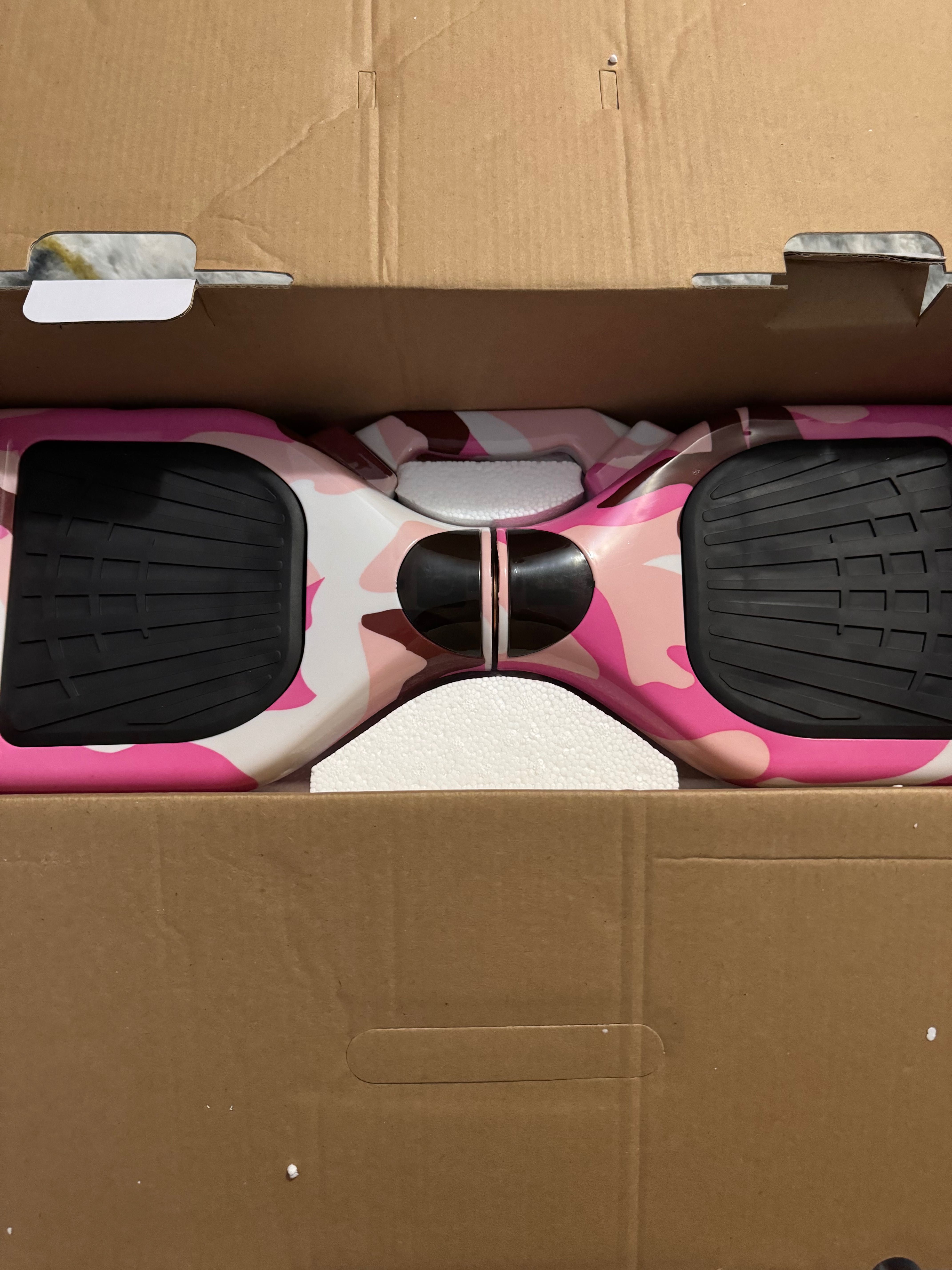 Hoverboard nou roz cu lumini și bluetooth