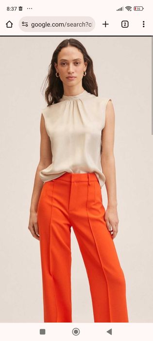 Елегантна блуза в екрю Mango