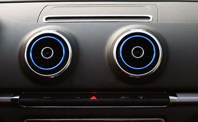 Ornamente metalice guri ventilatie aer bord (3 culori) - Audi A3
