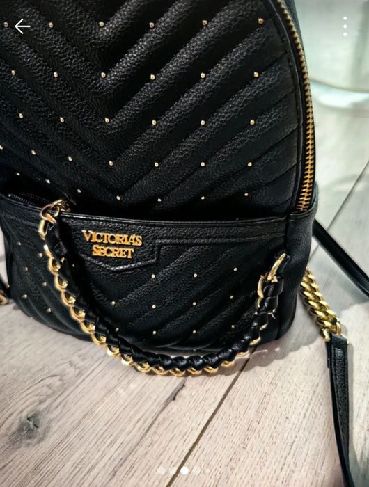 Rucsac Victoria's Secret, feronerie aurie, bretele subțiri, geantă, po