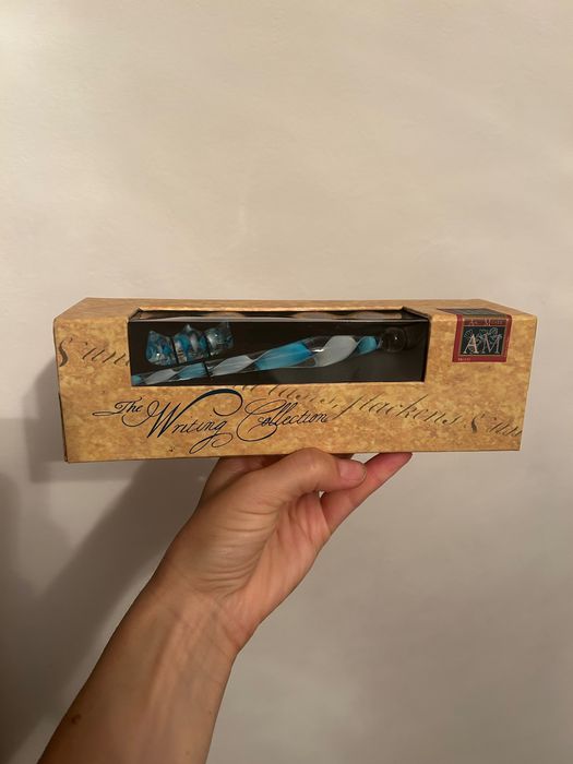 Stilou caligrafic sticlă venețiană– model rar MG111, colecție AM Musée