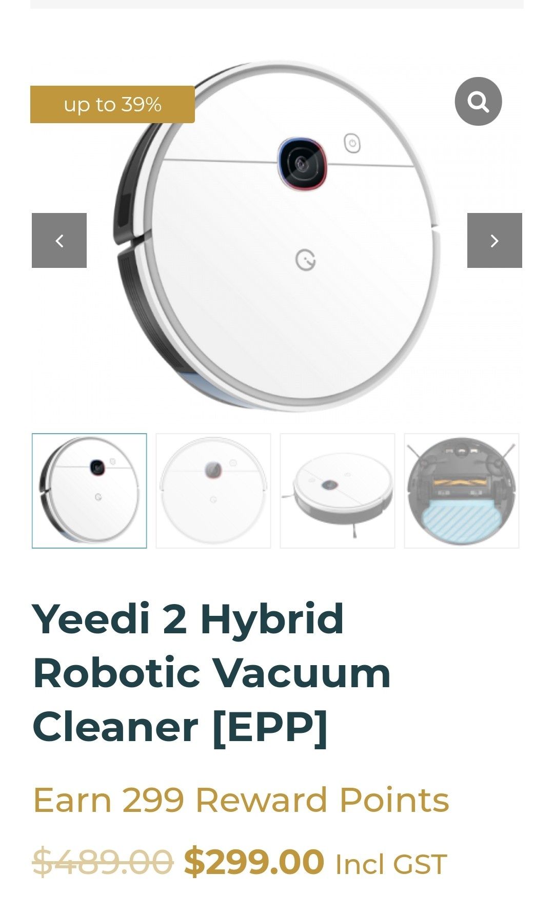 Robot aspirator+mop YEEDI 2 Hybrid. Gen iRobot Roomba