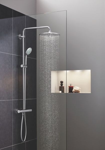 Coloana dus Grohe Euphoria 260, baterie termostatata, crom