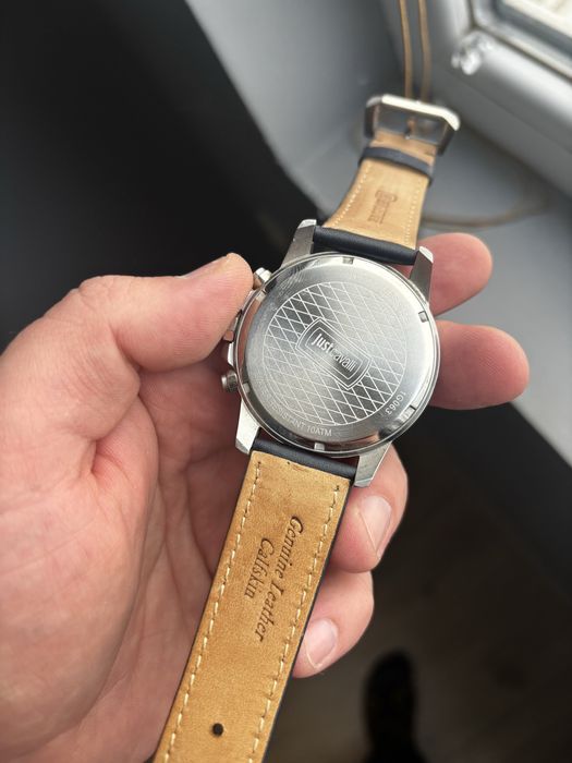 Марков часовник Just Cavalli – запазен, с кожена каишка