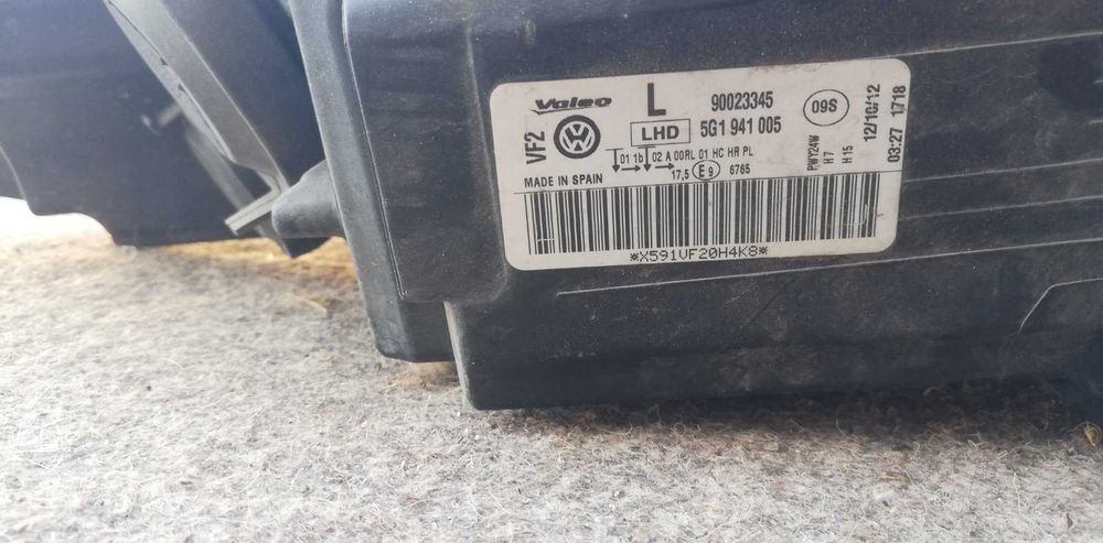 Фар ляв ГОЛФ 7 2017