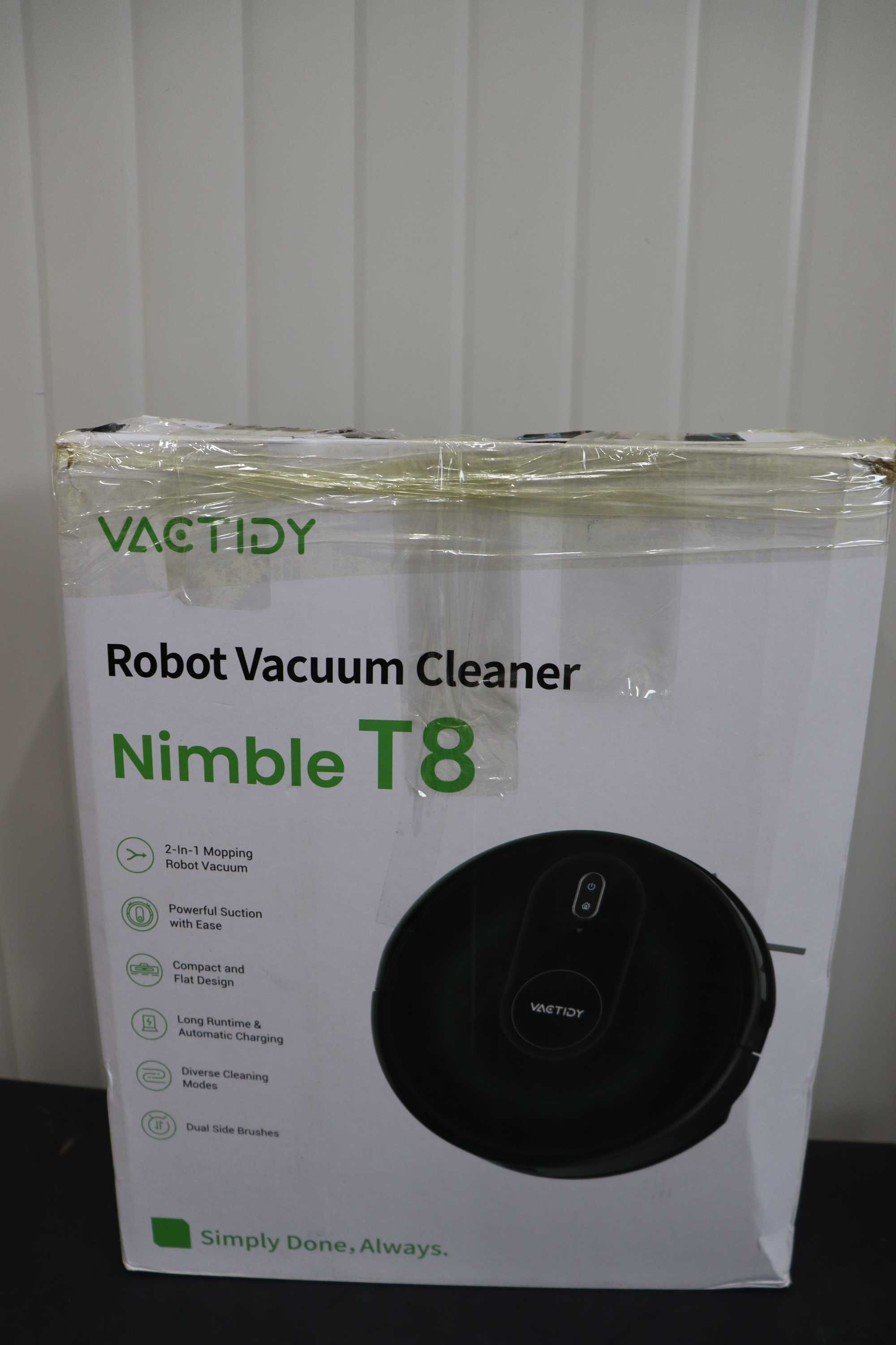 Прахосмукачка робот Vactidy Nimble T8, Моп, GyroNav, APP/Alexa/WiFi
