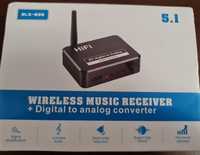 Bluetooth цифров към аналогов аудио конвертор с оптичен вход