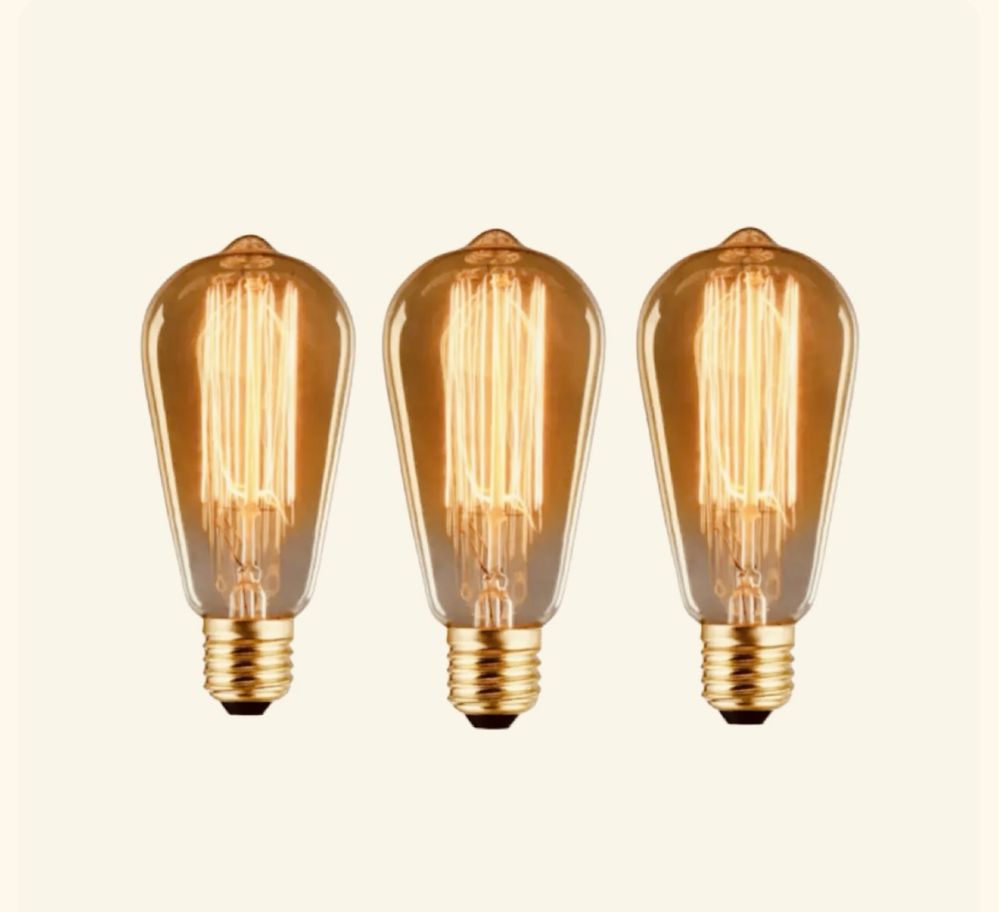 20buc x Bec Lampa Vintage E27 - Antique Bulb 60W ST58