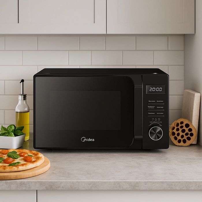 12м Гаранция Микровълнова фурна MIDEA  700W, грил, 20L