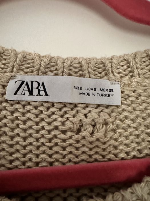 Pulover Zara S crosetat