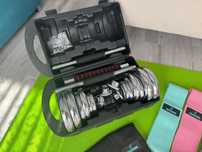 Gantere 21kg si accesorii sport