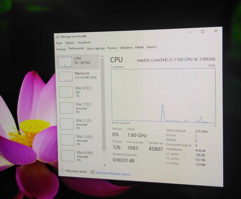 Calculator/PC DDR4, SSD, USB 3.1, 16 Gb RAM