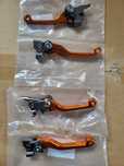 Manete rabatabile scurte KTM 2008-2013, 2014-2022. Înălțătoare ghidon