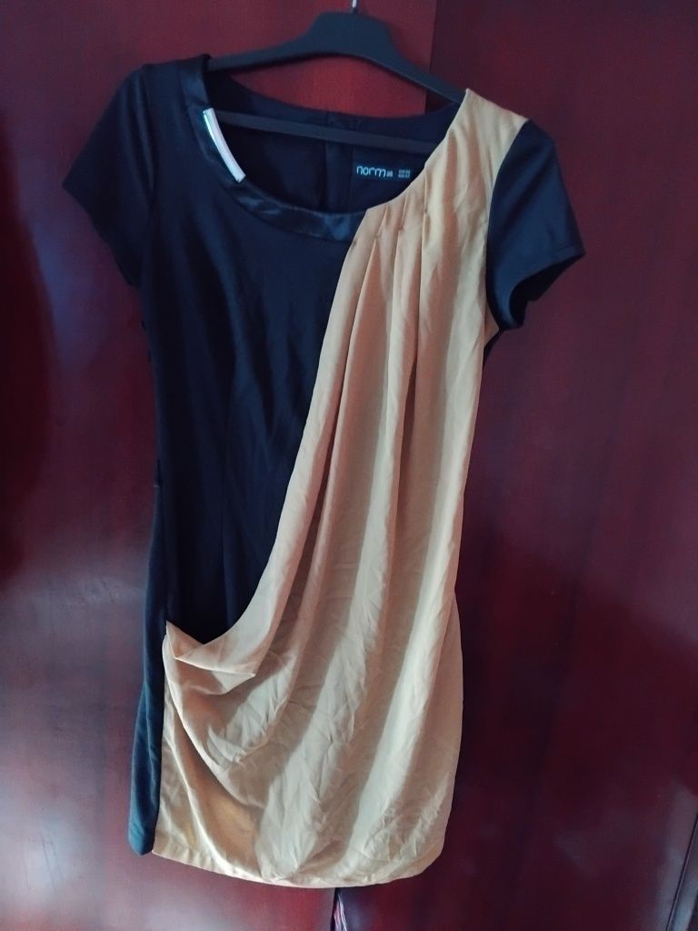 Rochie,negru galben