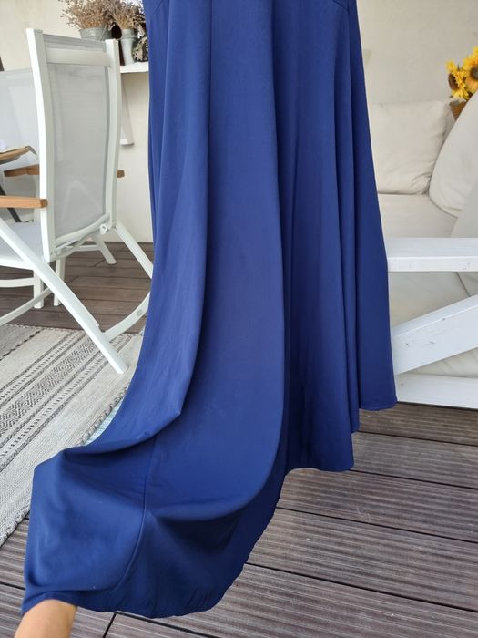 Rochie de ocazie speciala, albastru navy, marime 34 eu