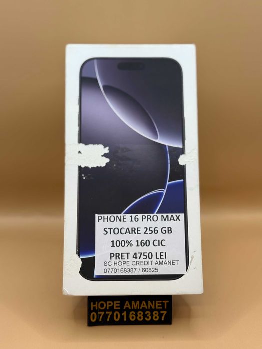 Hope Amanet P4 / Iphone 16 PRO MAX 256GB 100%