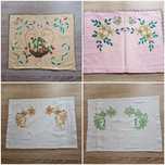 Față/fețe de pernă broderie manuală 45/40 cm