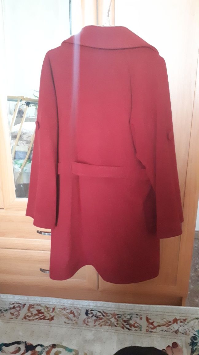 Продам красивое пальто (цвет Марсала) турецкого производства