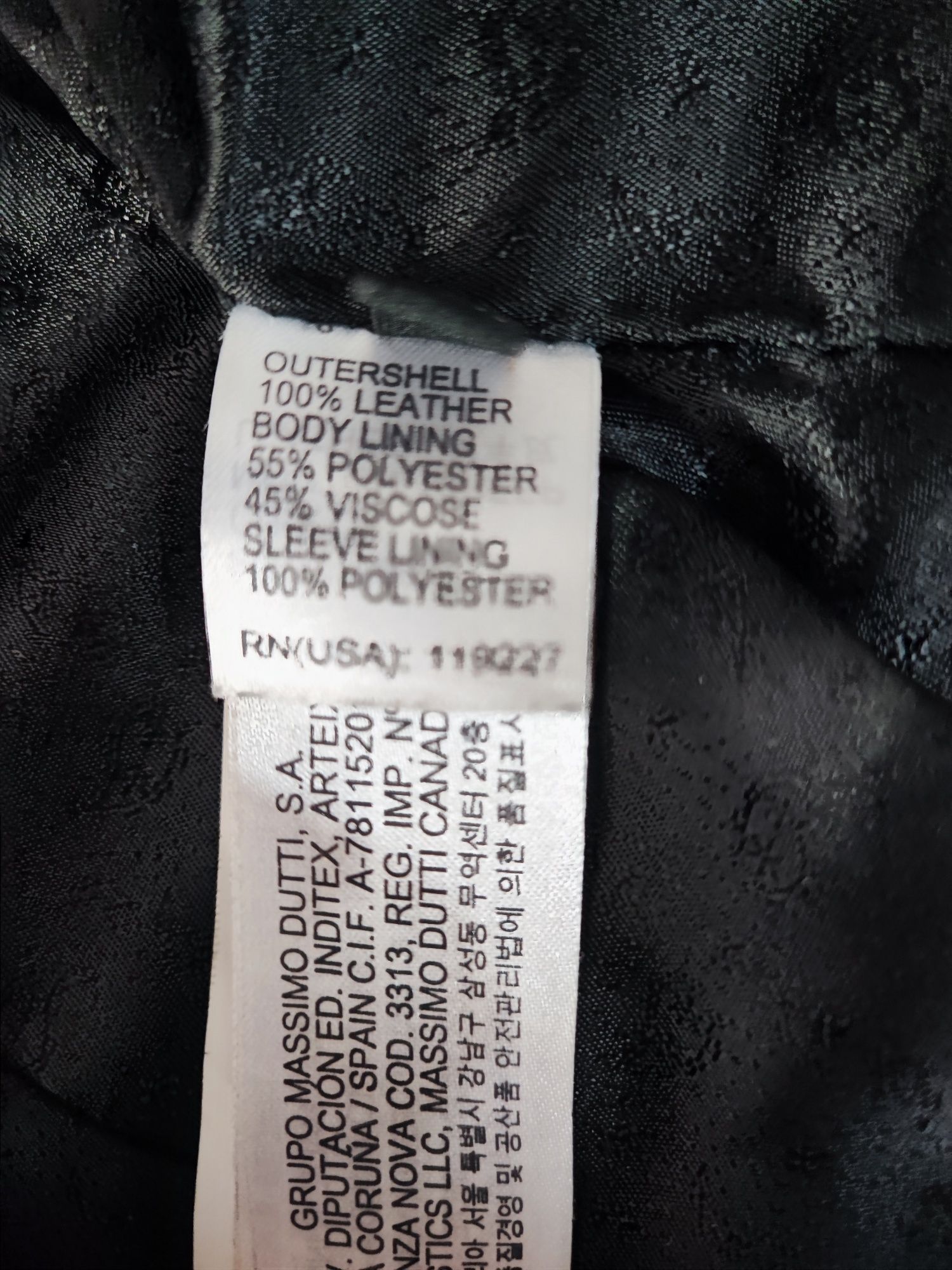 Jacheta Massimo Dutti din piele 100% originala , cumparata din Mexic !