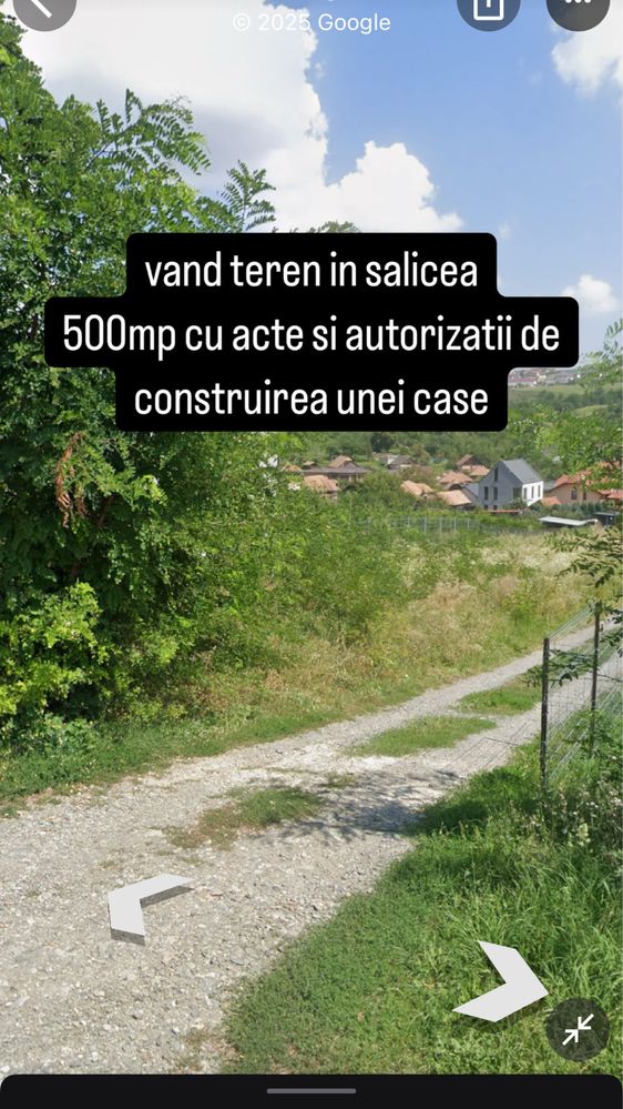 teren cu autorizatie salicea