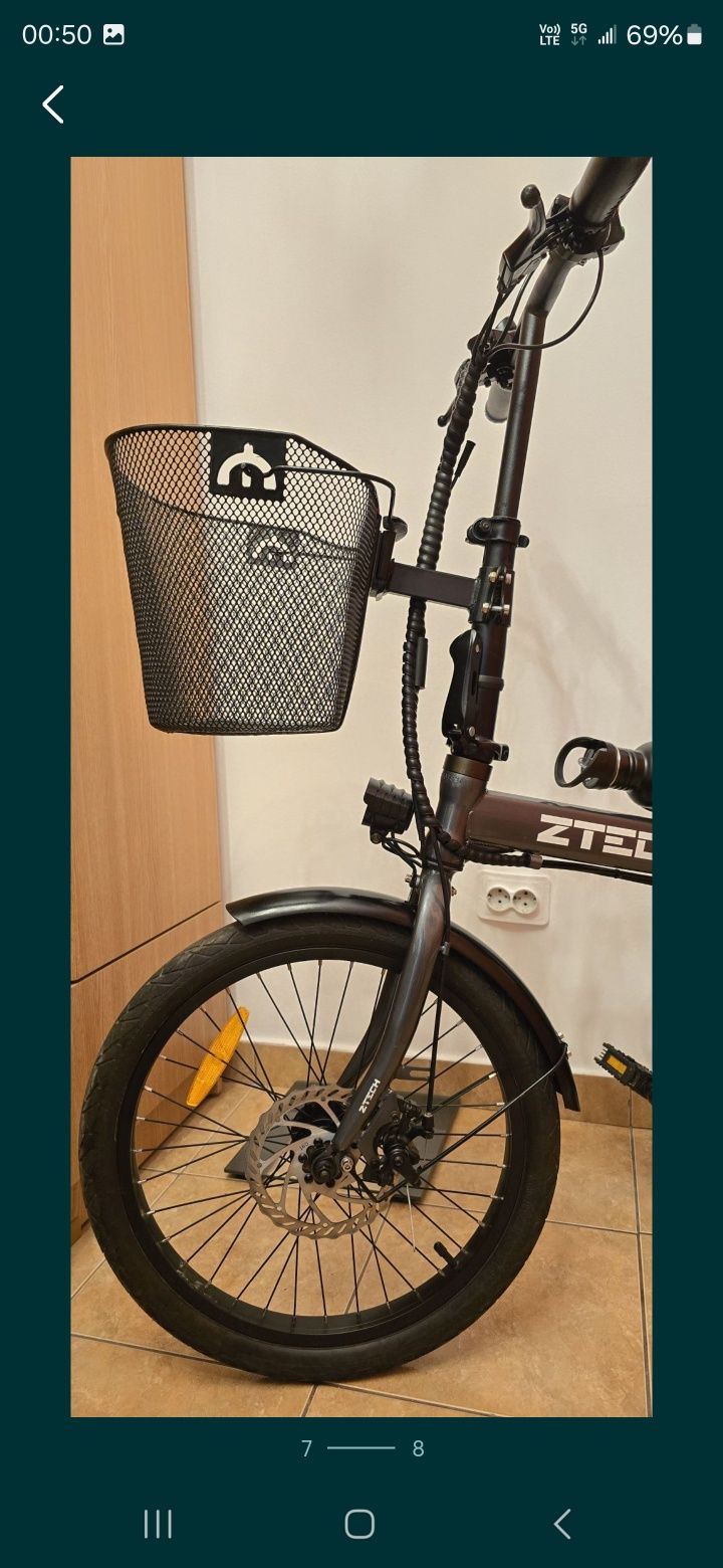Bicicleta electrică pliabila
