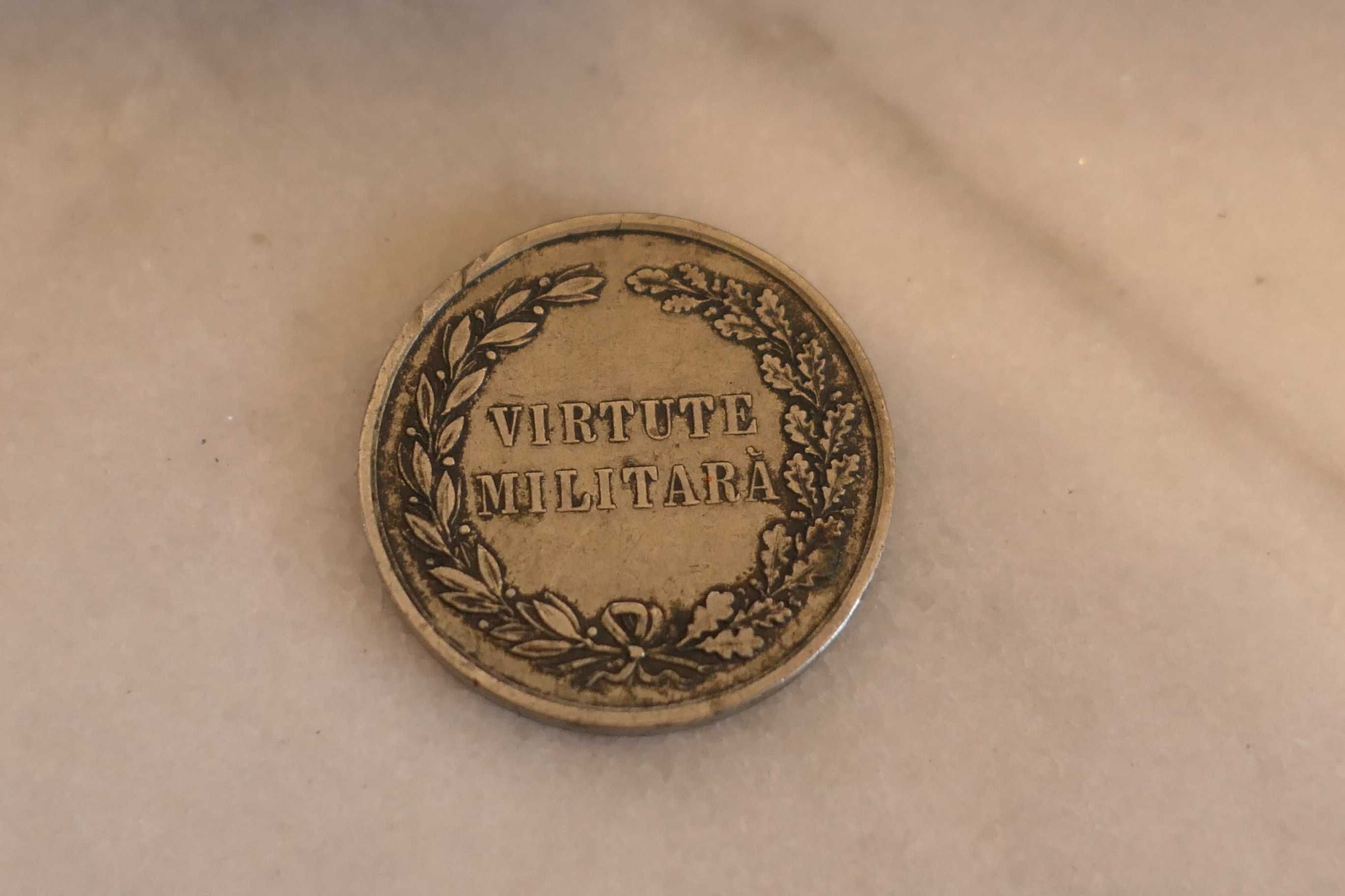 Medalie VIRTUTE MILITARA Carol I Domn al Romaniei Secol XIX