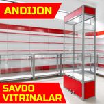 Прилавок витрина, стеклянная, metal oynaly vitrina va prilavkalar