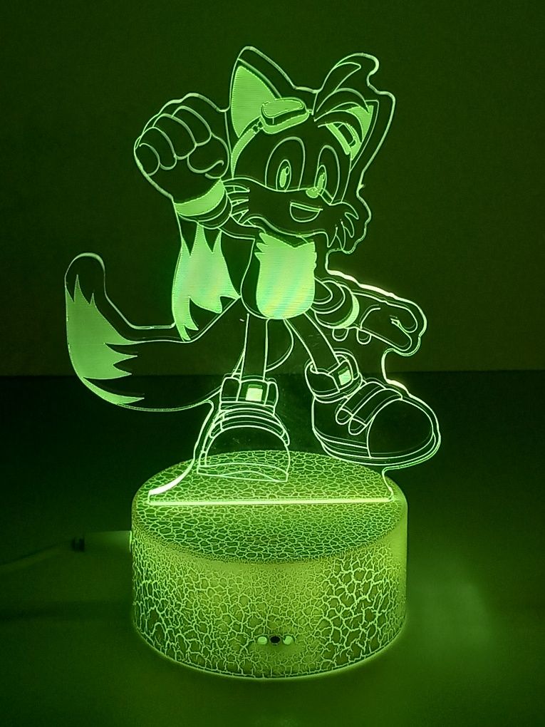 Jucărie Lampă de veghe Sonic led 3D