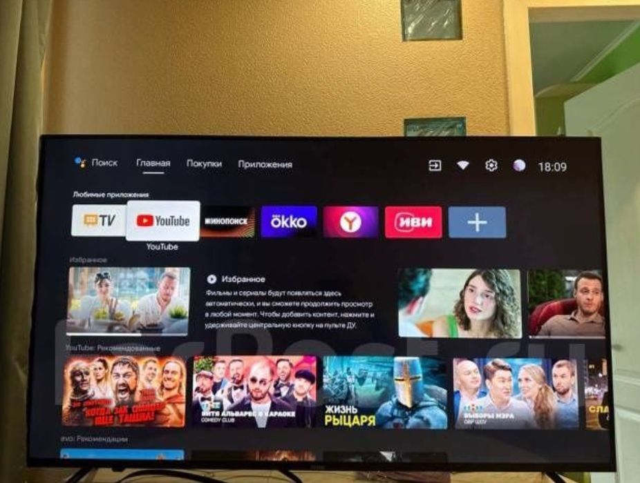 TCL 140 см smart tv 4К телевизор
