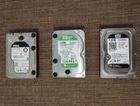 Vand HDD WD Black 1 TB + WD Green 1 TB + Dell Enterprise 2TB